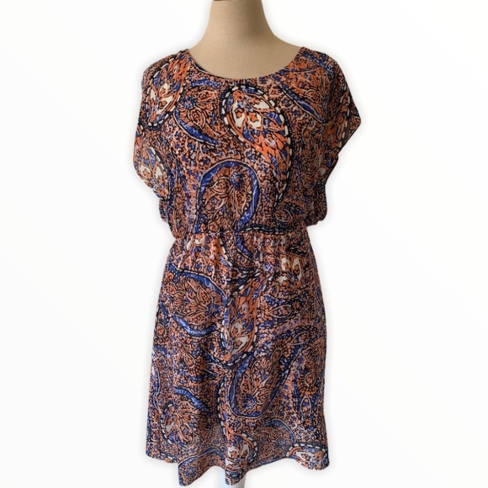 Outback Red Multicolored‎ Paisley Print Dress
